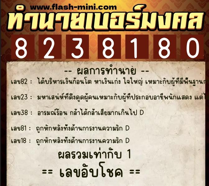 ทำนายเบอร์มงคล 0XX-8238180 ทำนายเบอร์มงคล หมายเลข 093-823818 ทำนายเบอร์มงคล 0XX-8238180 ทำนายเบอร์มงคล หมายเลข 093-823818