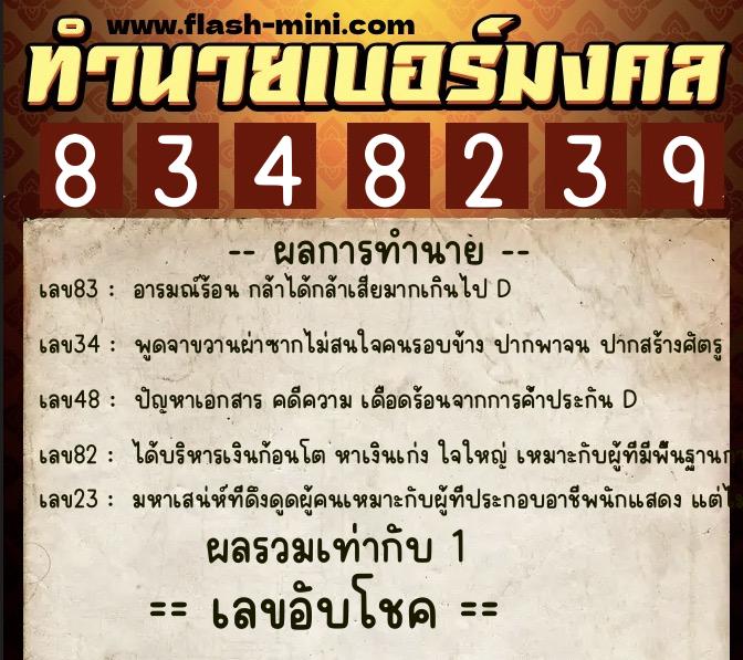ทำนายเบอร์มงคล 0XX-8348239 ทำนายเบอร์มงคล หมายเลข 068-834823 ทำนายเบอร์มงคล 0XX-8348239 ทำนายเบอร์มงคล หมายเลข 068-834823