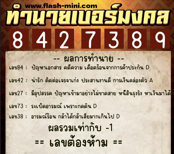 ทำนายเบอร์มงคล 0XX-8427389 ทำนายเบอร์มงคล หมายเลข 083-842738 ทำนายเบอร์มงคล 0XX-8427389 ทำนายเบอร์มงคล หมายเลข 083-842738