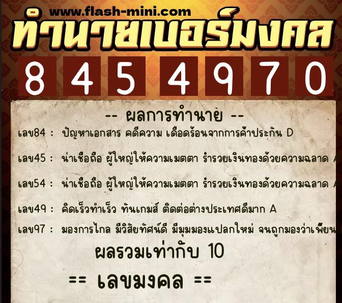 ทำนายเบอร์มงคล 0XX-8454970 ทำนายเบอร์มงคล หมายเลข 089-845497 ทำนายเบอร์มงคล 0XX-8454970 ทำนายเบอร์มงคล หมายเลข 089-845497