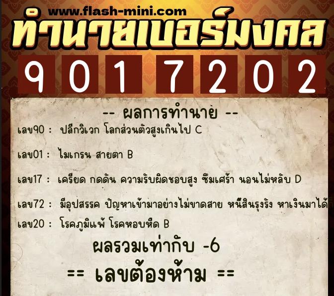 ทำนายเบอร์มงคล 0XX-9017202 ทำนายเบอร์มงคล หมายเลข 095-901720 ทำนายเบอร์มงคล 0XX-9017202 ทำนายเบอร์มงคล หมายเลข 095-901720