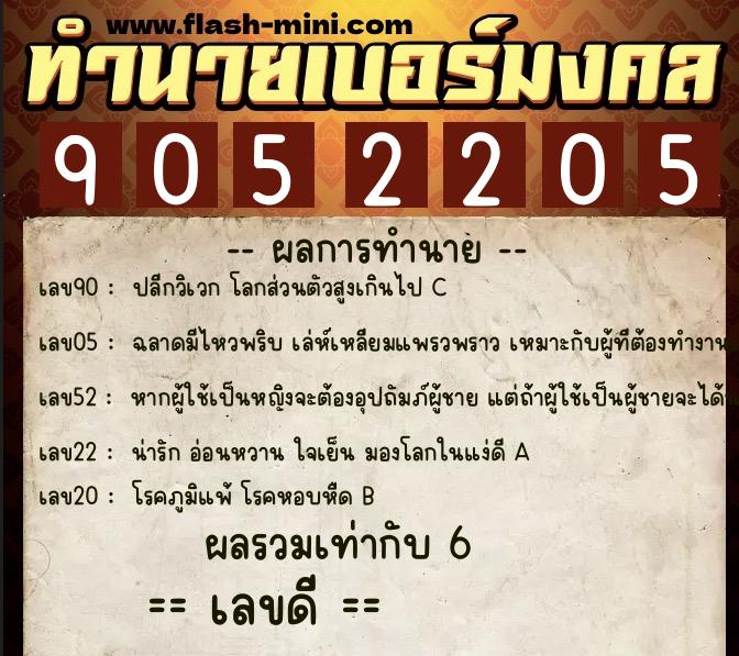 ทำนายเบอร์มงคล 0XX-9052205  ทำนายเบอร์มงคล หมายเลข 084-905220  ทำนายเบอร์มงคล 0XX-9052205  ทำนายเบอร์มงคล หมายเลข 084-905220