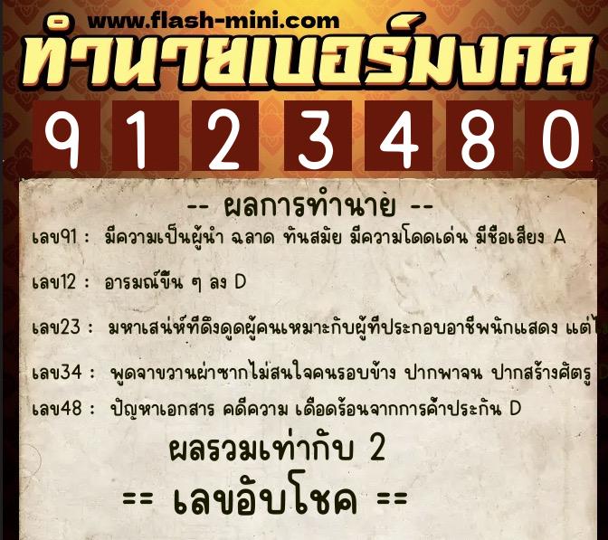 ทำนายเบอร์มงคล 0XX-9123480 ทำนายเบอร์มงคล หมายเลข 092-912348 ทำนายเบอร์มงคล 0XX-9123480 ทำนายเบอร์มงคล หมายเลข 092-912348