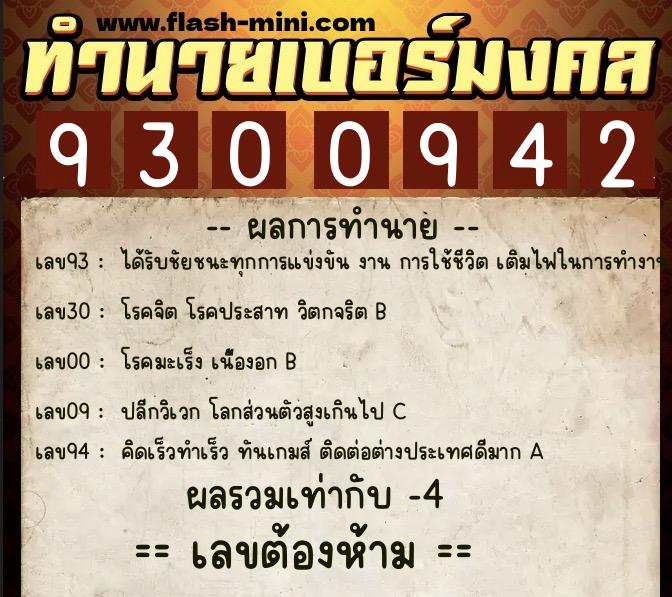 ทำนายเบอร์มงคล 0XX-9300942 ทำนายเบอร์มงคล หมายเลข 098-930094 ทำนายเบอร์มงคล 0XX-9300942 ทำนายเบอร์มงคล หมายเลข 098-930094