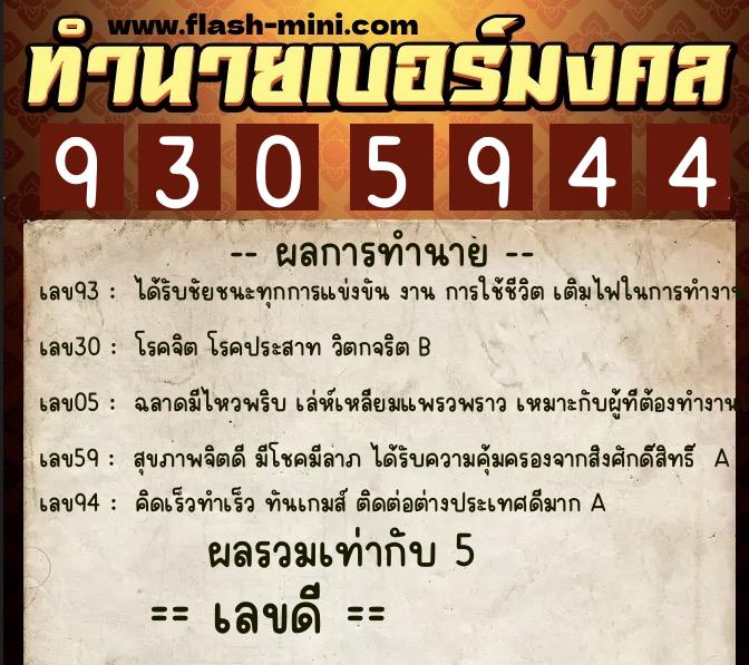 ทำนายเบอร์มงคล 0XX-9305944 ทำนายเบอร์มงคล หมายเลข 096-930594 ทำนายเบอร์มงคล 0XX-9305944 ทำนายเบอร์มงคล หมายเลข 096-930594