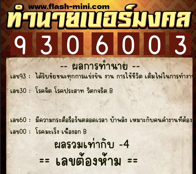 ทำนายเบอร์มงคล 0XX-9306003 ทำนายเบอร์มงคล หมายเลข 092-930600 ทำนายเบอร์มงคล 0XX-9306003 ทำนายเบอร์มงคล หมายเลข 092-930600