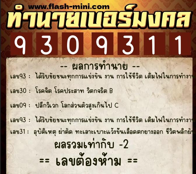 ทำนายเบอร์มงคล 0XX-9309311 ทำนายเบอร์มงคล หมายเลข 095-930931 ทำนายเบอร์มงคล 0XX-9309311 ทำนายเบอร์มงคล หมายเลข 095-930931