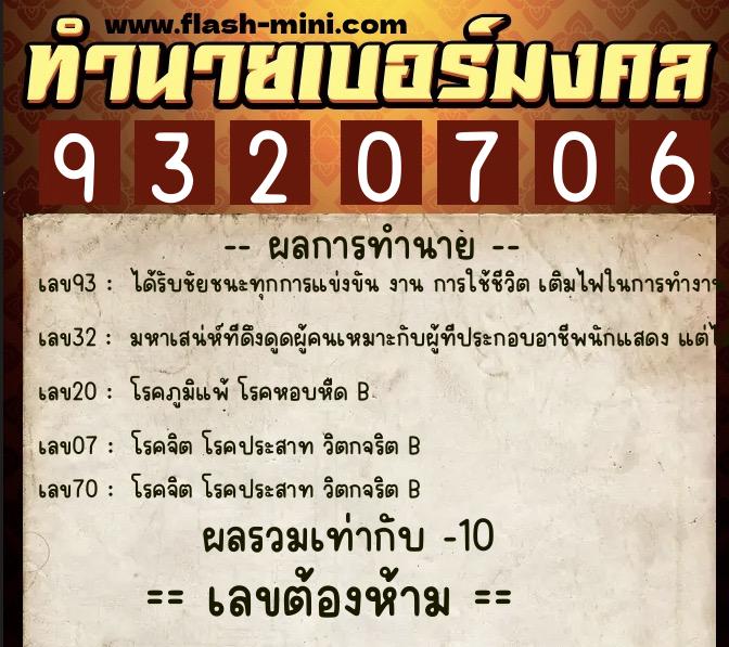 ทำนายเบอร์มงคล 0XX-9320706 ทำนายเบอร์มงคล หมายเลข 090-932070 ทำนายเบอร์มงคล 0XX-9320706 ทำนายเบอร์มงคล หมายเลข 090-932070