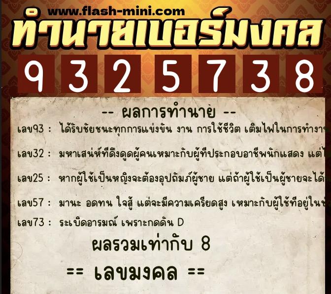 ทำนายเบอร์มงคล 0XX-9325738 ทำนายเบอร์มงคล หมายเลข 095-932573 ทำนายเบอร์มงคล 0XX-9325738 ทำนายเบอร์มงคล หมายเลข 095-932573