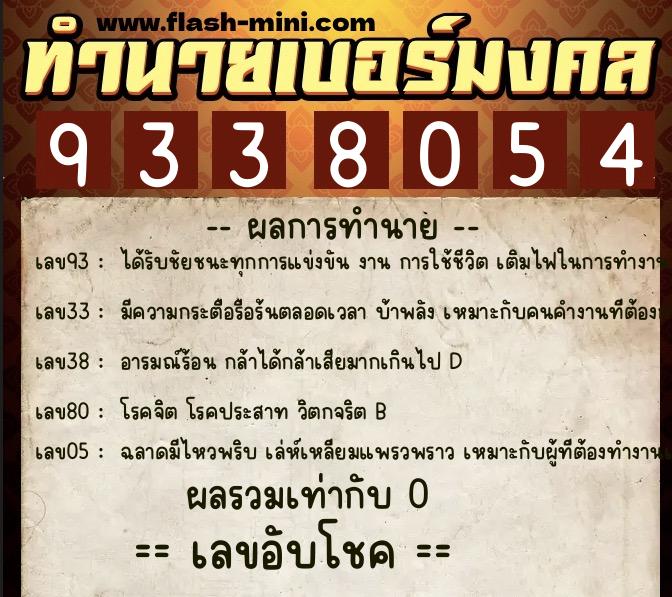 ทำนายเบอร์มงคล 0XX-9338054 ทำนายเบอร์มงคล หมายเลข 097-933805 ทำนายเบอร์มงคล 0XX-9338054 ทำนายเบอร์มงคล หมายเลข 097-933805