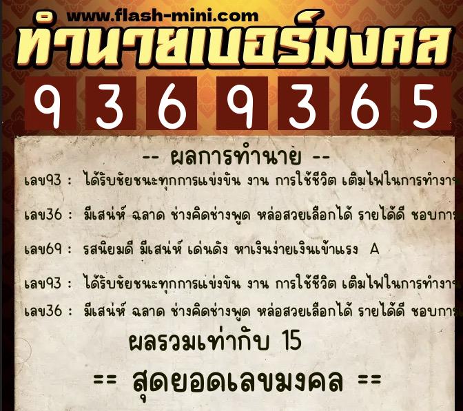 ทำนายเบอร์มงคล 0XX-9369365 ทำนายเบอร์มงคล หมายเลข 096-936936 ทำนายเบอร์มงคล 0XX-9369365 ทำนายเบอร์มงคล หมายเลข 096-936936