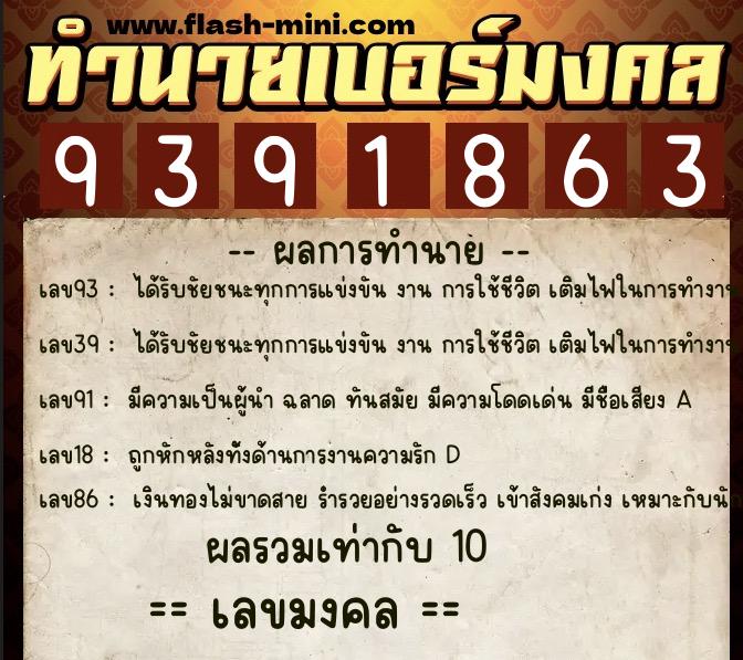 ทำนายเบอร์มงคล 0XX-9391863 ทำนายเบอร์มงคล หมายเลข 095-939186 ทำนายเบอร์มงคล 0XX-9391863 ทำนายเบอร์มงคล หมายเลข 095-939186