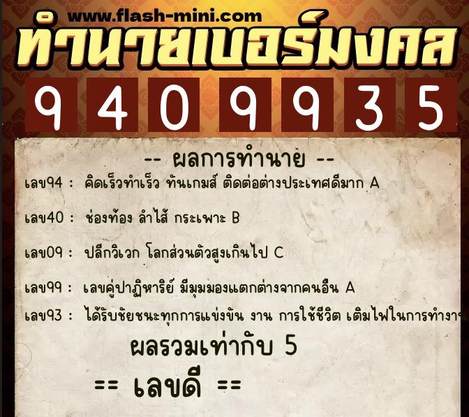 ทำนายเบอร์มงคล 0XX-9409935 ทำนายเบอร์มงคล หมายเลข 089-940993 ทำนายเบอร์มงคล 0XX-9409935 ทำนายเบอร์มงคล หมายเลข 089-940993