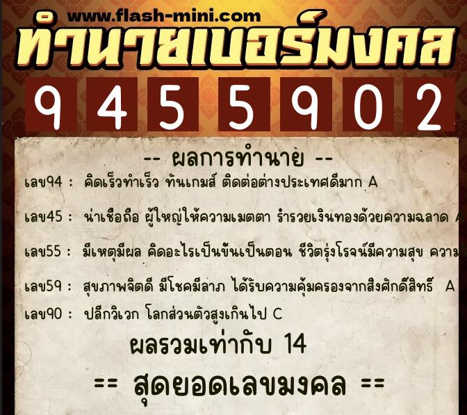 ทำนายเบอร์มงคล 0XX-9455902 ทำนายเบอร์มงคล หมายเลข 068-945590 ทำนายเบอร์มงคล 0XX-9455902 ทำนายเบอร์มงคล หมายเลข 068-945590
