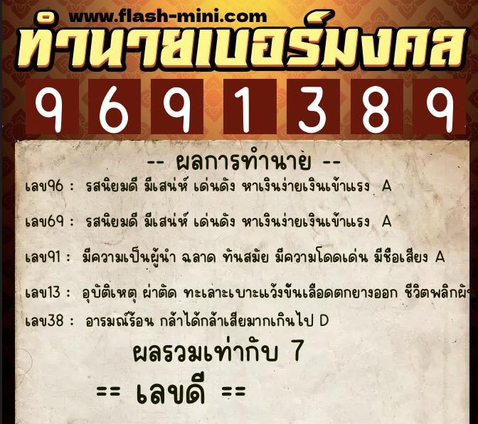 ทำนายเบอร์มงคล 0XX-9691389 ทำนายเบอร์มงคล หมายเลข 092-969138 ทำนายเบอร์มงคล 0XX-9691389 ทำนายเบอร์มงคล หมายเลข 092-969138