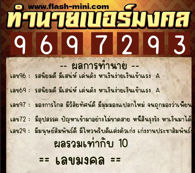 ทำนายเบอร์มงคล 0XX-9697293 ทำนายเบอร์มงคล หมายเลข 068-969729 ทำนายเบอร์มงคล 0XX-9697293 ทำนายเบอร์มงคล หมายเลข 068-969729