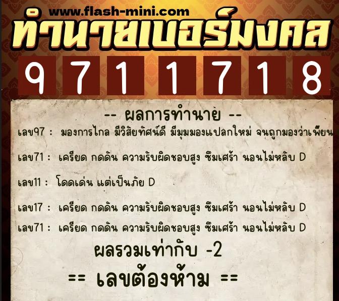 ทำนายเบอร์มงคล 0XX-9711718 ทำนายเบอร์มงคล หมายเลข 089-971171 ทำนายเบอร์มงคล 0XX-9711718 ทำนายเบอร์มงคล หมายเลข 089-971171