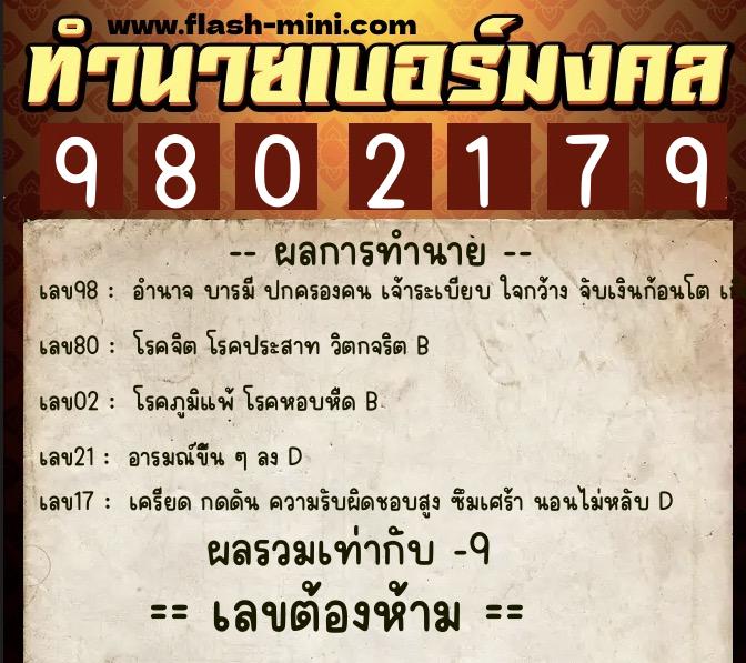 ทำนายเบอร์มงคล 0XX-9802179 ทำนายเบอร์มงคล หมายเลข 096-980217 ทำนายเบอร์มงคล 0XX-9802179 ทำนายเบอร์มงคล หมายเลข 096-980217