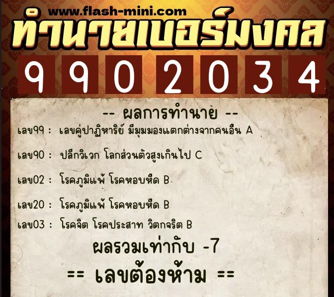 ทำนายเบอร์มงคล 0XX-9902034 ทำนายเบอร์มงคล หมายเลข 064-990203 ทำนายเบอร์มงคล 0XX-9902034 ทำนายเบอร์มงคล หมายเลข 064-990203